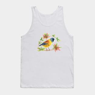 Beautiful wild bird in watercolor for nature lovers Tank Top